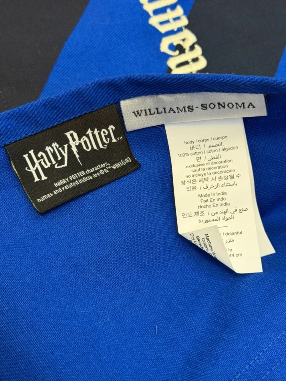 Harry Potter x William Sonoma Ravenclaw House Apron - Picture 3 of 5